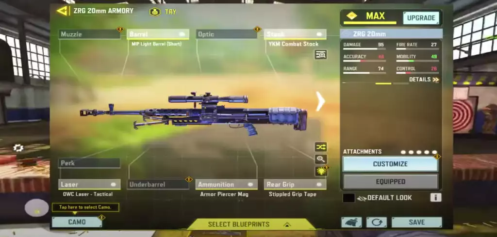 zrg 20mm Best Attachments Loadout Cod Mobile Season 8