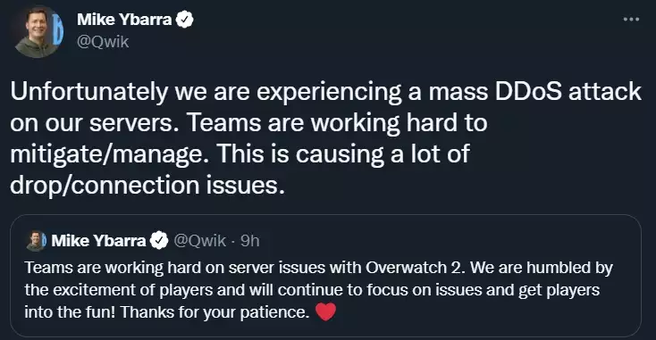 Overwatch 2 DDoS-Angriffe starten Probleme beim Trennen der Anmeldewarteschlange Server Blizzard beheben