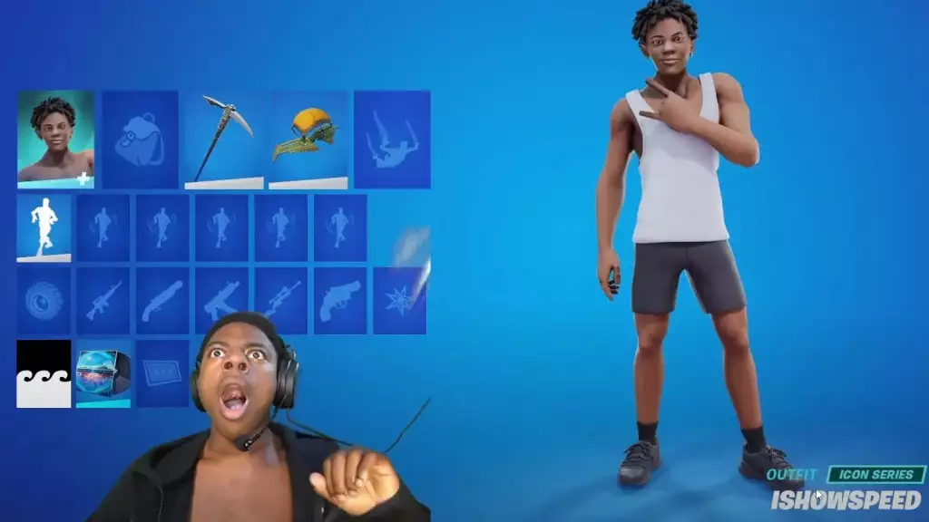 ishowspeed fortnite Skin Leak YouTube-Videoreaktion