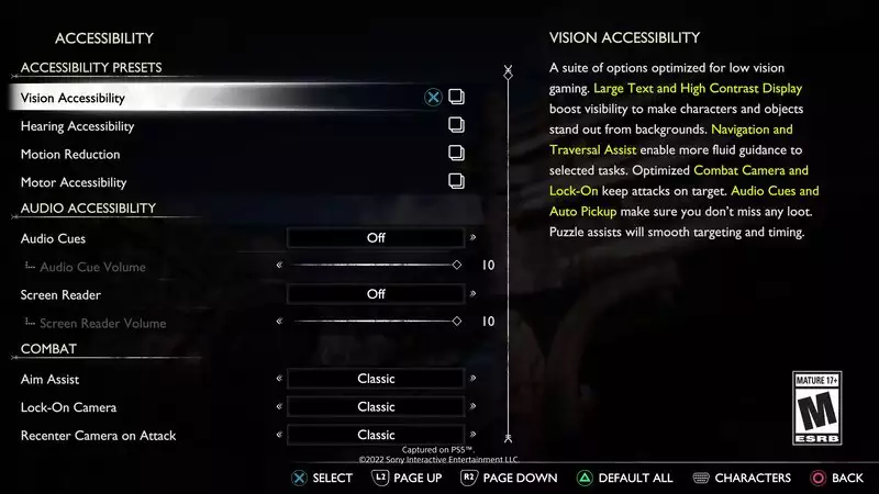 God of War Ragnarök Alle Barrierefreiheitsoptionen Sichteinstellungen