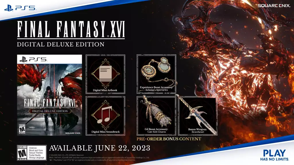 Final Fantasy 16 digitale Deluxe-Edition