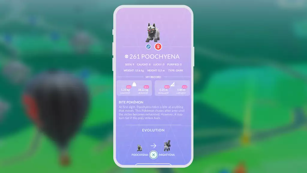 Pokemon Go Neue Update-Ankündigung Pokemon-Größen starten xxs xxl Benutzeroberfläche ändert pokedex