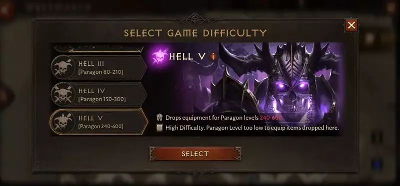 Diablo Immortal Höllen-Schwierigkeitsgrad, wie man Anforderungen ändert, Gegenstände einstellen, Paragon-Level, Kampfwertung, CR