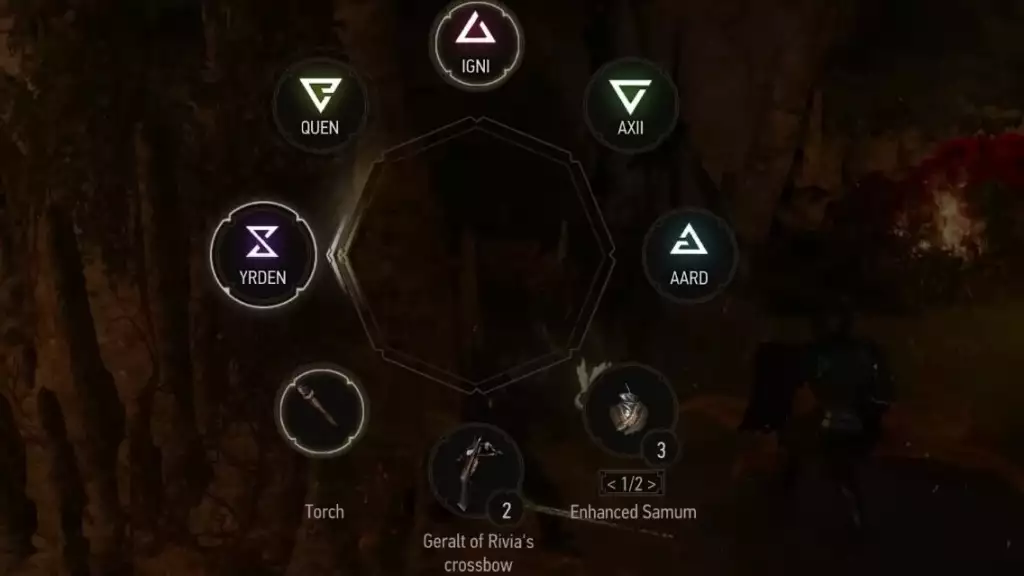 The Witcher 3 Wild Hunt Guide Quick Sign Casting Wheel, wie man es aktiviert