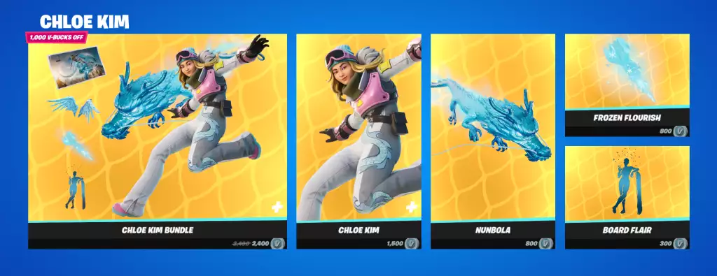 Chloe Kim-Artikel im Fortnite Item Shop Today