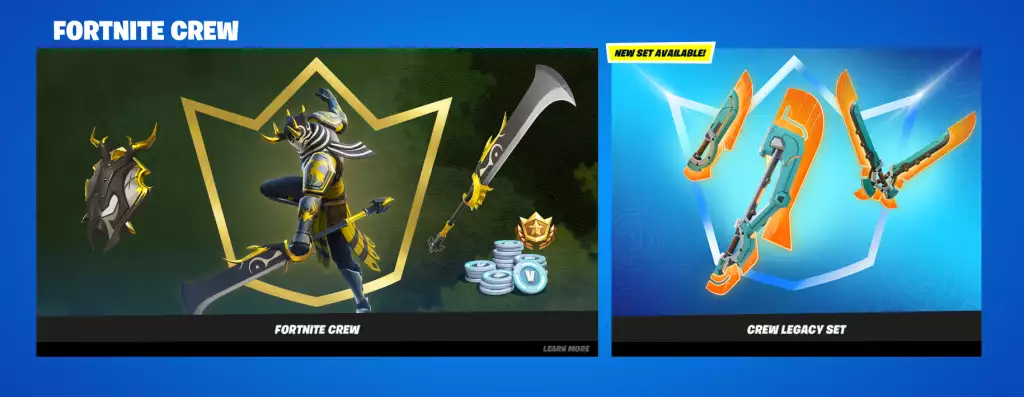 Fortnite Crew Items heute im Fortnite Item Shop.