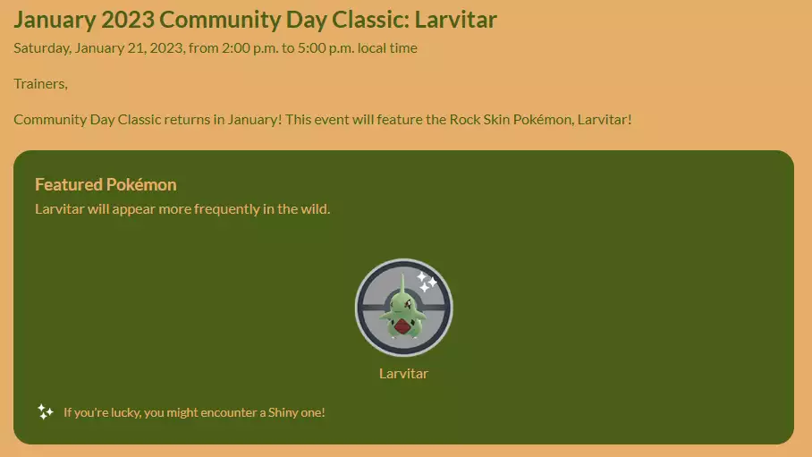 Pokémon GO Larvitar