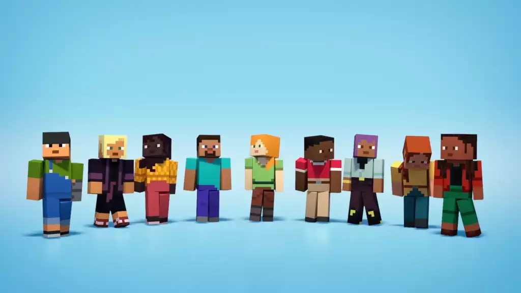 Neue Standard-Skins im Minecraft 1.20-Update.