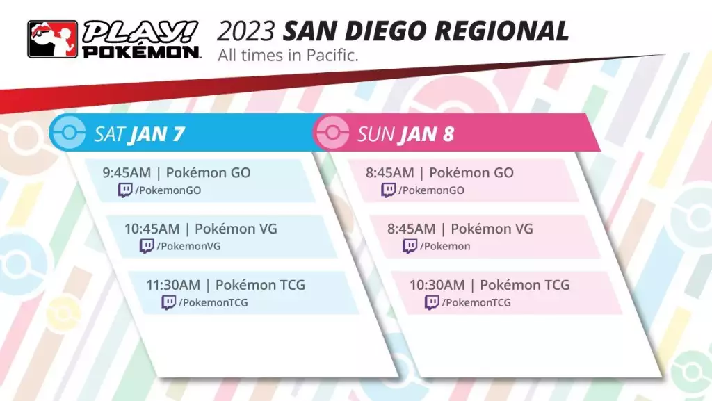 pokemon san diego regionale meisterschaften 2023 zuschauer leiten twitch zeitplan