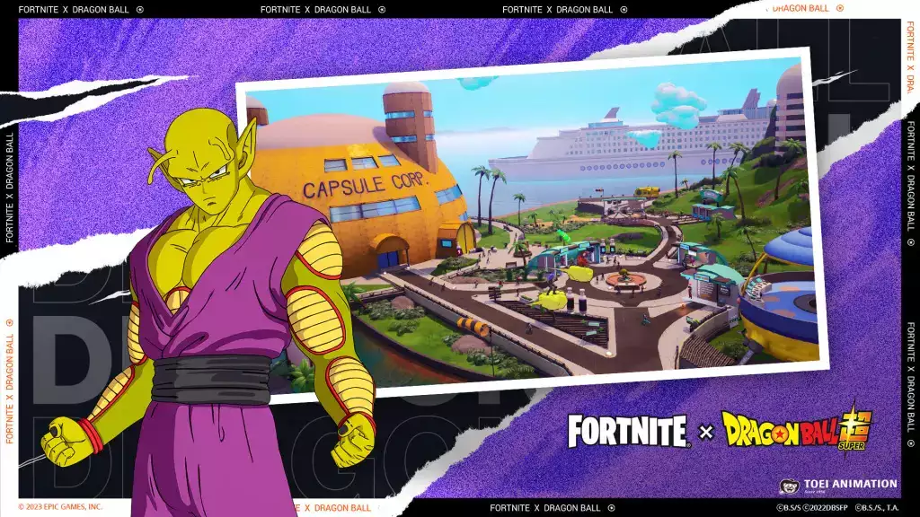 Dragonball-Abenteuerinsel in Fortnite.