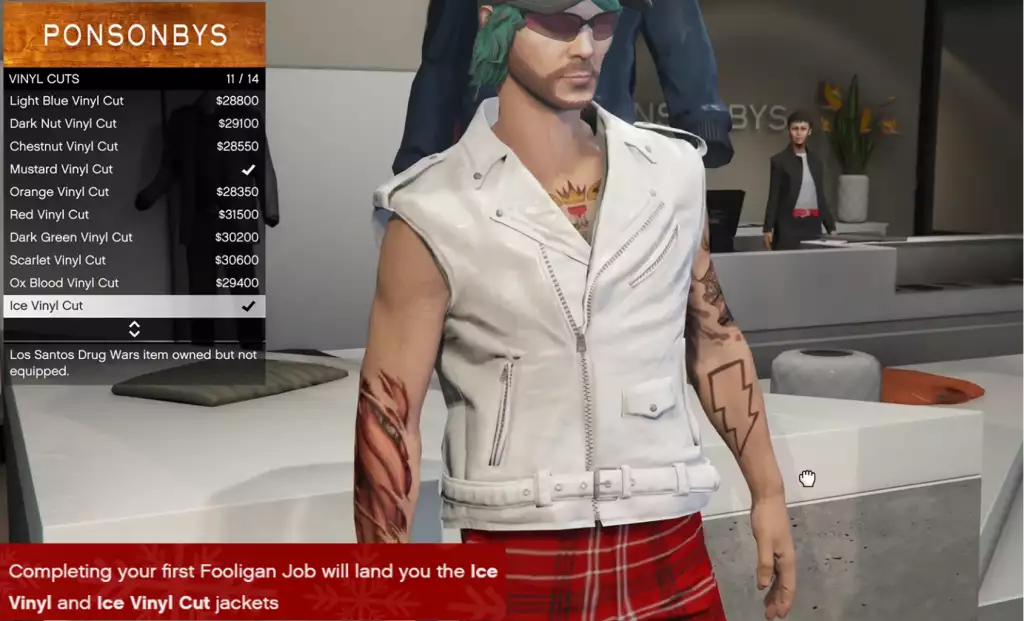 Ice-Cut-Vinyljacke in GTA Online.