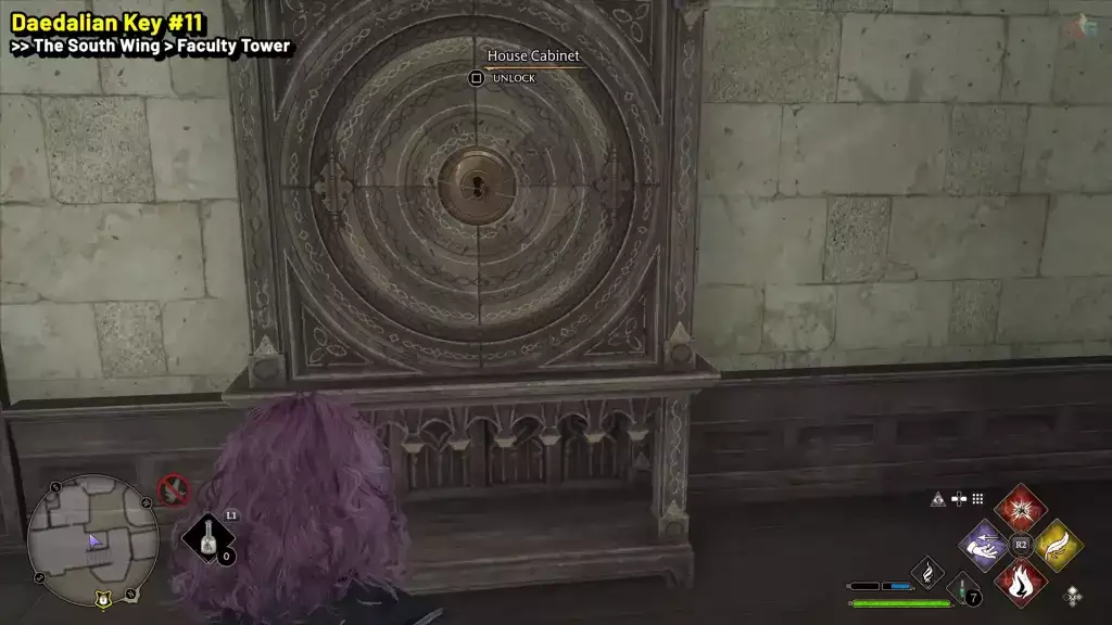 Daedalian Key 11 Cabinet in Hogwarts Legacy.