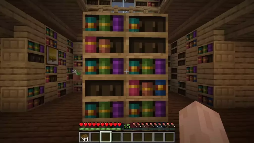 Gemeißeltes Bücherregal im Minecraft 1.20-Update