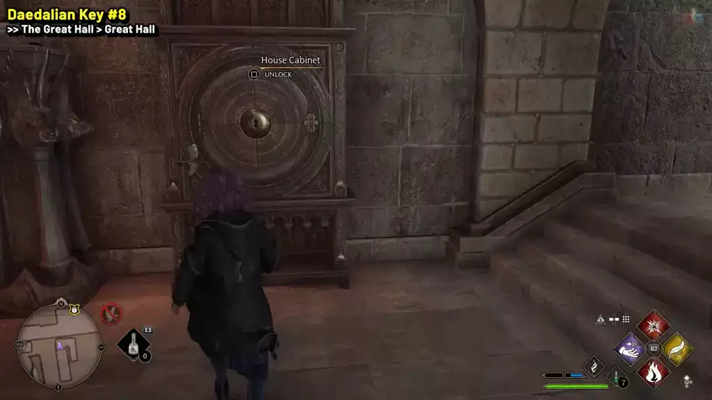 Daedalian Key 8 Cabinet in Hogwarts Legacy.