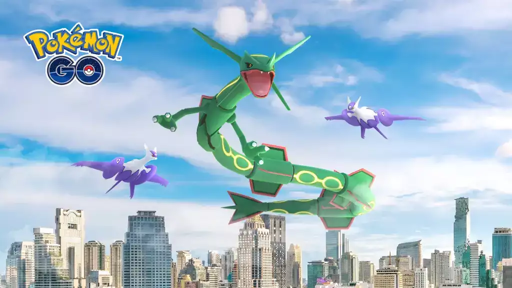 Pokemon Go Events Guide Season of Mythical Wishes Five Star Raids Raid Hour Rayquaza Primal Rumblings