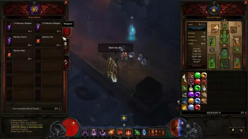 Wie man Blutsplitter farmt DIablo 3 Zum Kauf von Gegenständen bei Kadala verwenden