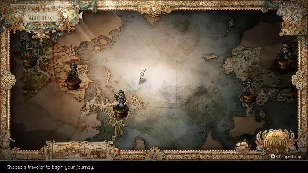 Octopath Traveler 2 Countdown-Leitfaden Veröffentlichungsdatum Uhrzeit Solistia Weltkarte spielbare Charaktere