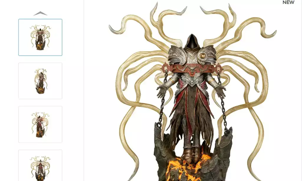 Diablo 4 Statue von Inarius Sammlerstück Preisangaben Künstler Beschreibung Material Größe