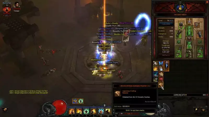 Wie man Corrupted Angel Flesh in Diablo 3 farmt