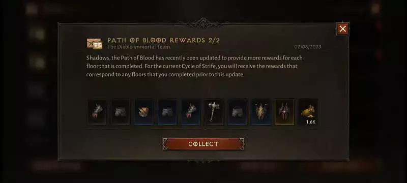 Diablo Immortal New Path of Blood belohnt Stockwerke überspringen, wie man sie beansprucht