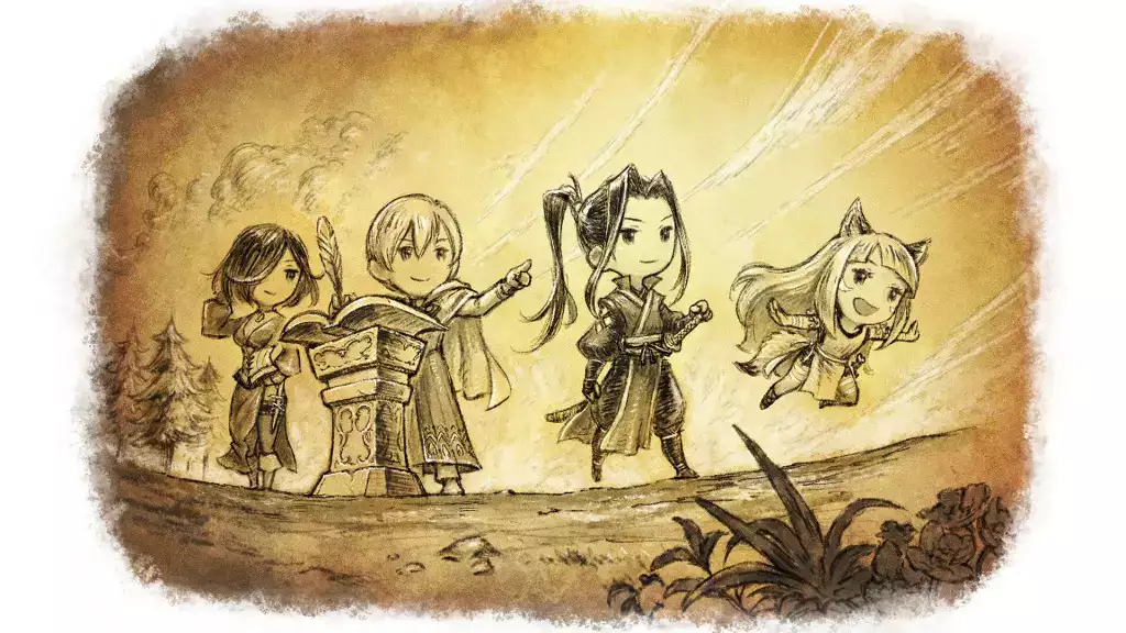 octopath traveler 2 charaktere führen hikari ku warrior prince hinoeuma spielbare charaktere