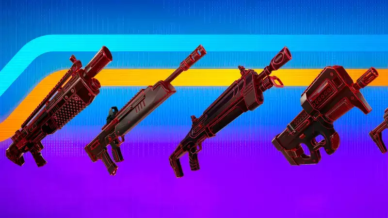 Fortnite gewölbte ungewölbte Waffen