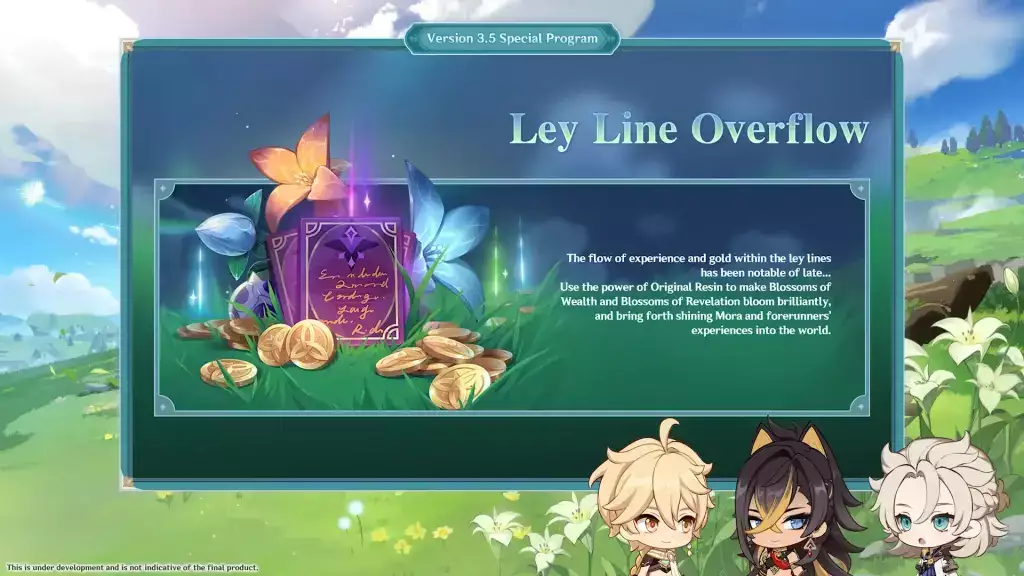 Ley Line Overflow-Ereignis im Genshin Impact 3.5-Update.