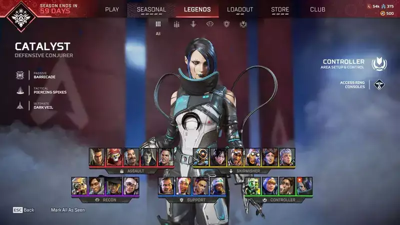 Apex Legends Season 16 bemerkenswerte Legende Catalyst