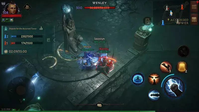 Diablo Immortal verfluchte Gegenstände wie man Drops erhält Effekte Kräfte erhöhen negativen positiven Effekt verfluchter Turm Event