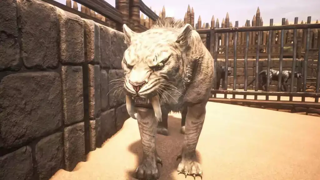Conan Exiles Haustiergefährten führen Sabretooth-Kätzchen, wie man Sabretooth-Nahrung zähmt