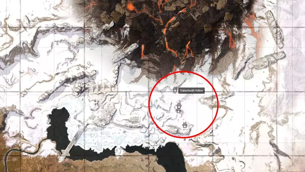 Conan Exiles Pet Companions leiten Sabretooth Kitten an, wie man Kartenpositionen in den verbannten Ländern findet