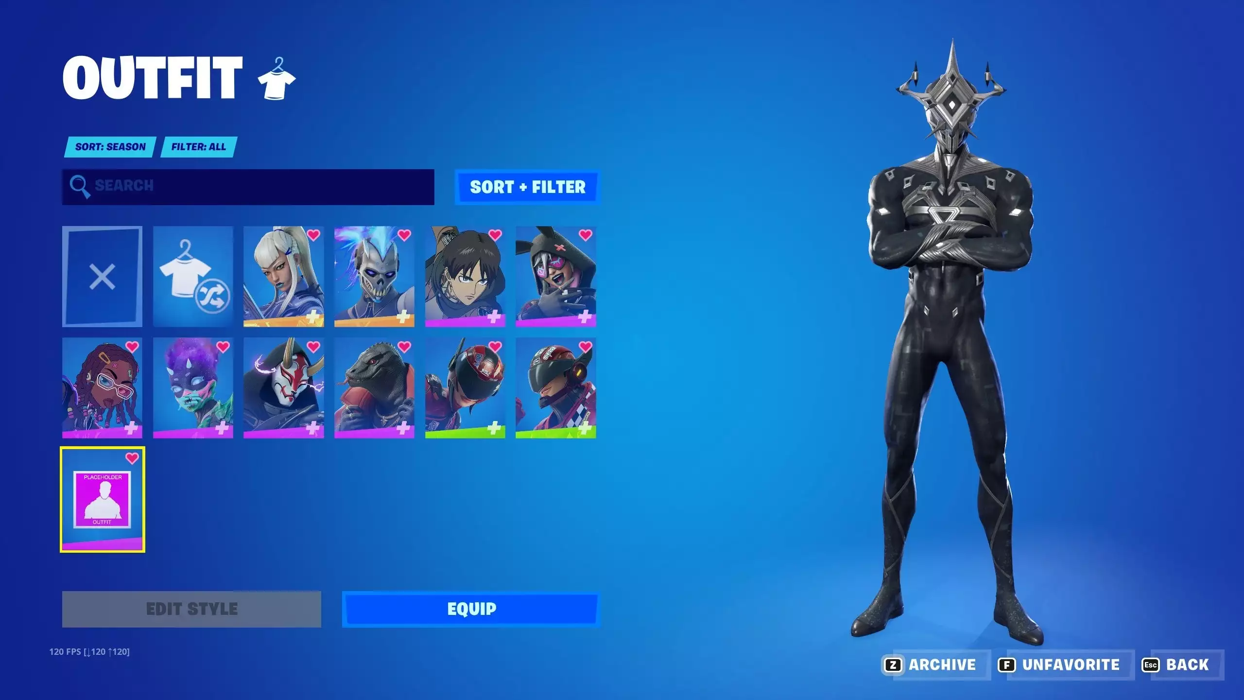 Triarch Nox-Outfit im Fortnite-Shop