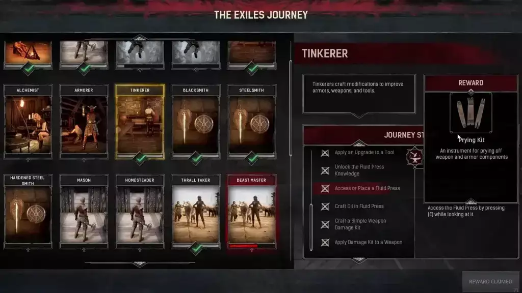 conan exiles tools guide how to craft tool upgrade kit journey path bastler