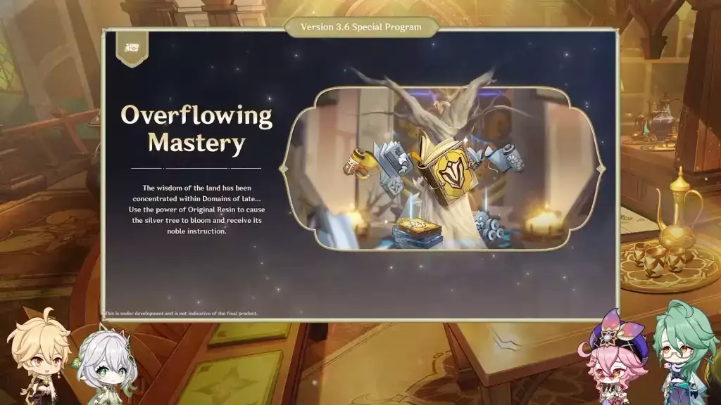 Overflow Mastery-Event in Genshin Impact