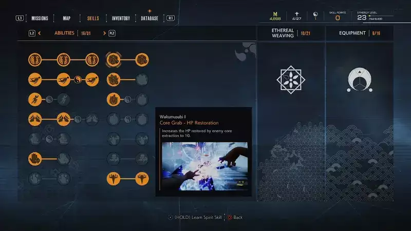 GhostWire Tokyo Beste Fähigkeiten zur Verwendung von Core Grab