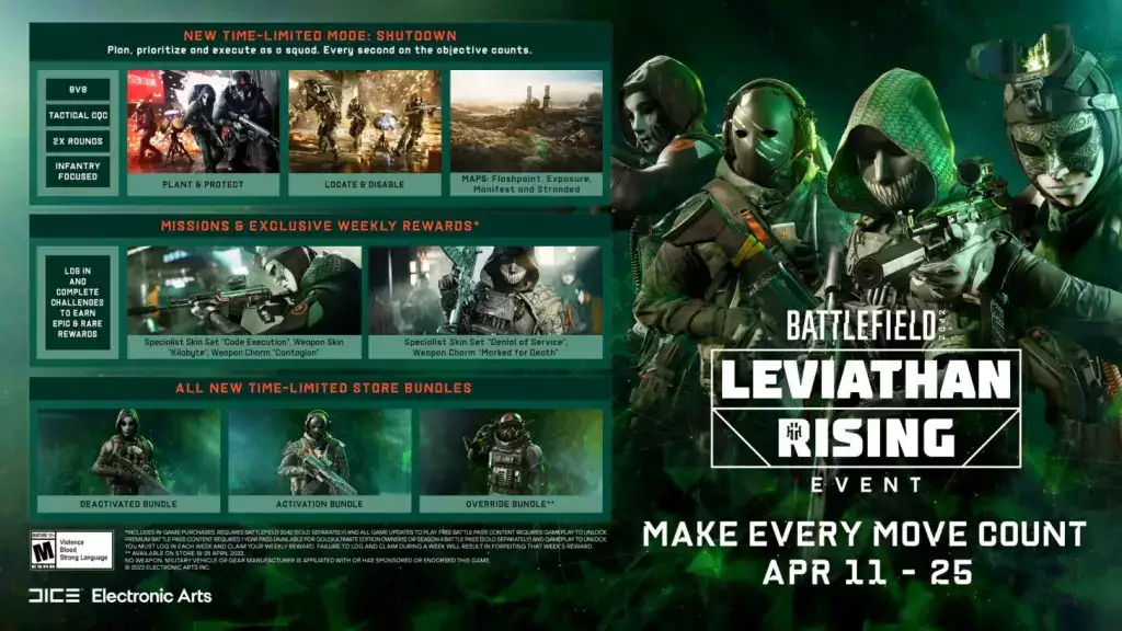Battlefield 2042 Season 4 Leviathan Rising Event Datum, Uhrzeit, Belohnungen.