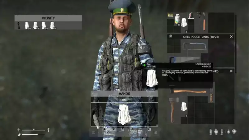 DayZ, wie man unten Seilhandwerksgegenstände herstellt