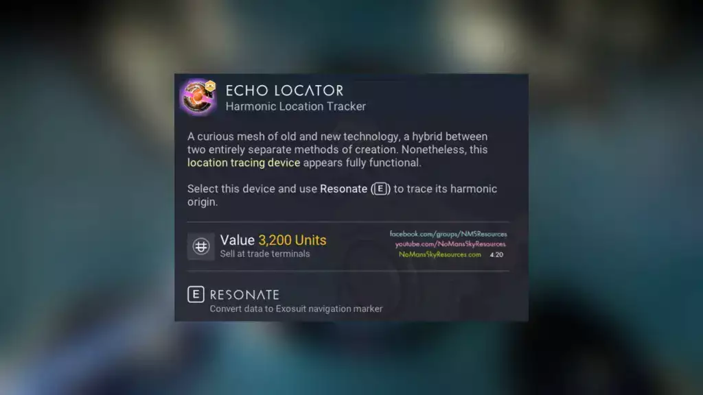 So erhalten Sie Echo Locator in No Man's Sky