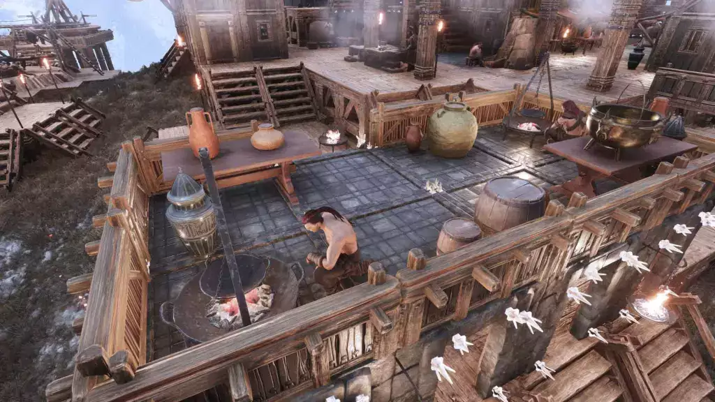 Conan Exiles Resources Guide Oil, wie man Alchemie Thrall Alchemist Bank bekommt