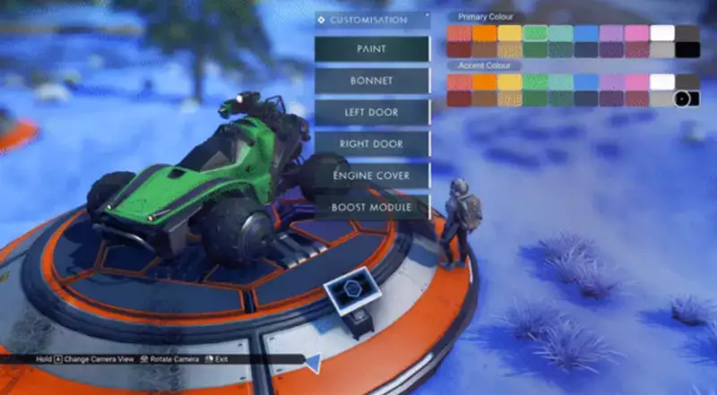 Anpassen von Exocraft in No Man's Sky