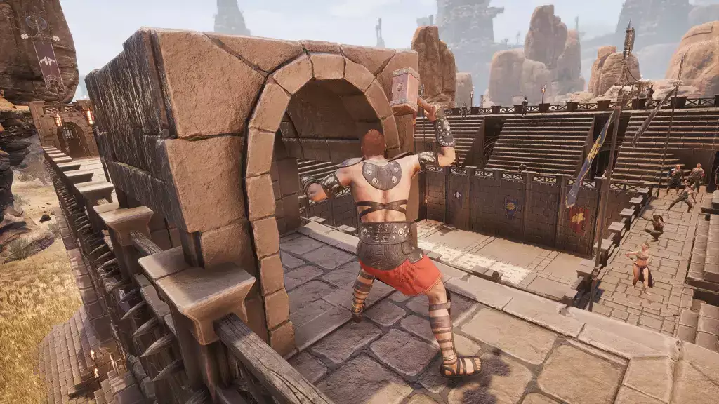 Conan Exiles Resources Guide Ironstone Iron Wie man Eisenstangen verwendet, um Basismöbel herzustellen, Gebäudestrukturen