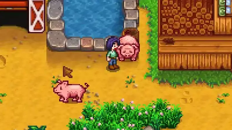 Trüffelöl Schweine Stardew Valley