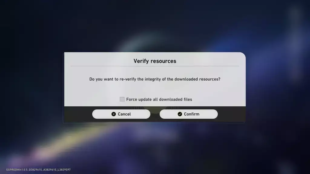 Überprüfen Sie die Integrität der Spieldateien in Honkai: Star Rail.  (Bild: HoYoverse)
