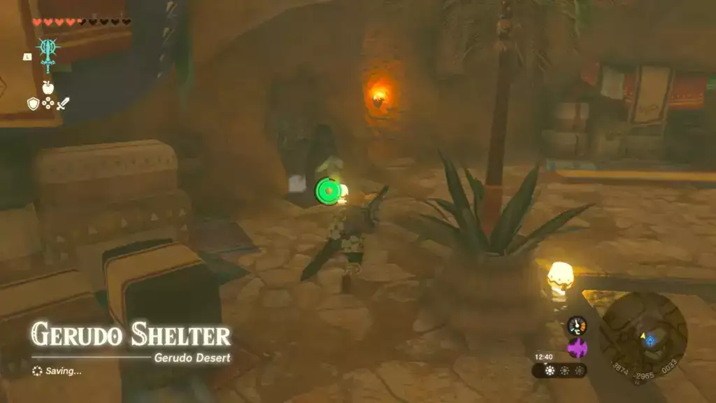 Das Gerudo Shelter liegt nördlich der Gerudo-Wüste