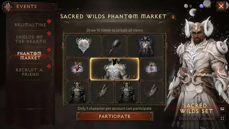 Diablo Immortal Hatred Heritage-Set