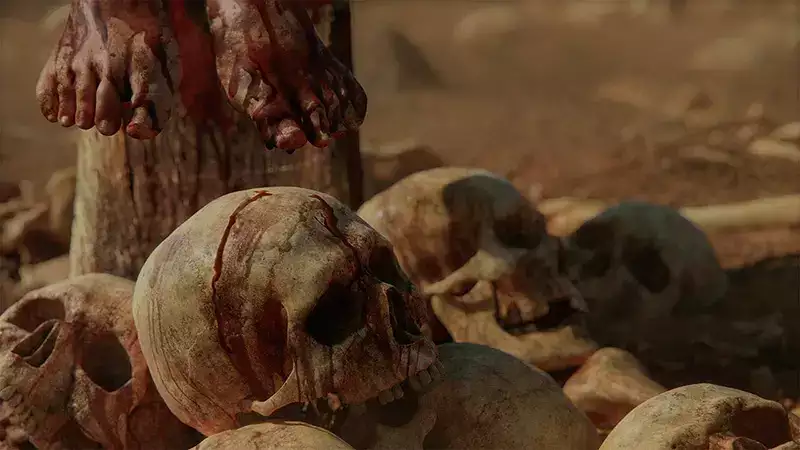 Conan Exiles Resources Guide Blood, wie man Feinde besiegt, die Knochen plündern