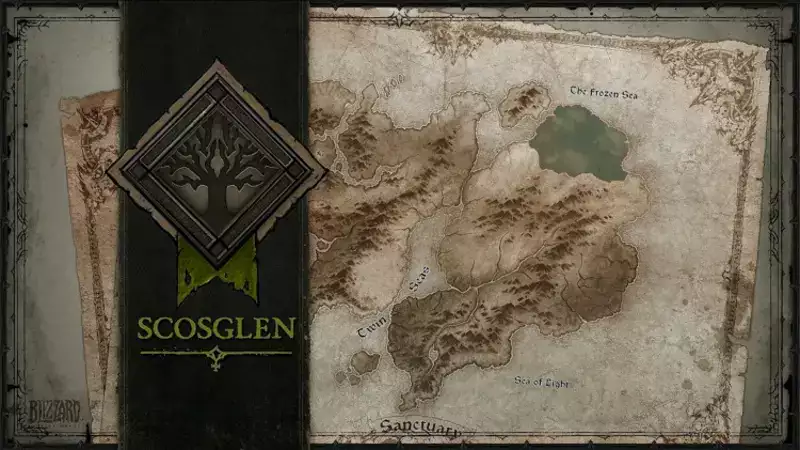 Diablo 4 Scosglen Kartenführer Kartenbereich Standort