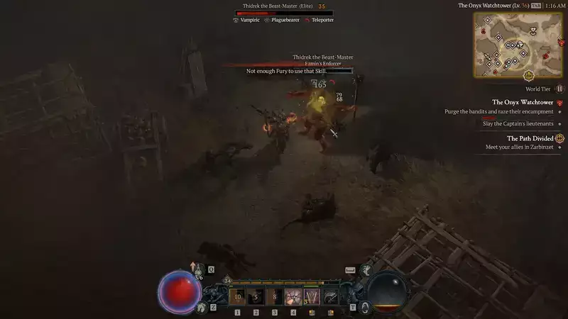 Diablo 4 Onyx Watchtower Stronghold Guide Leutnants schlagen Tipps