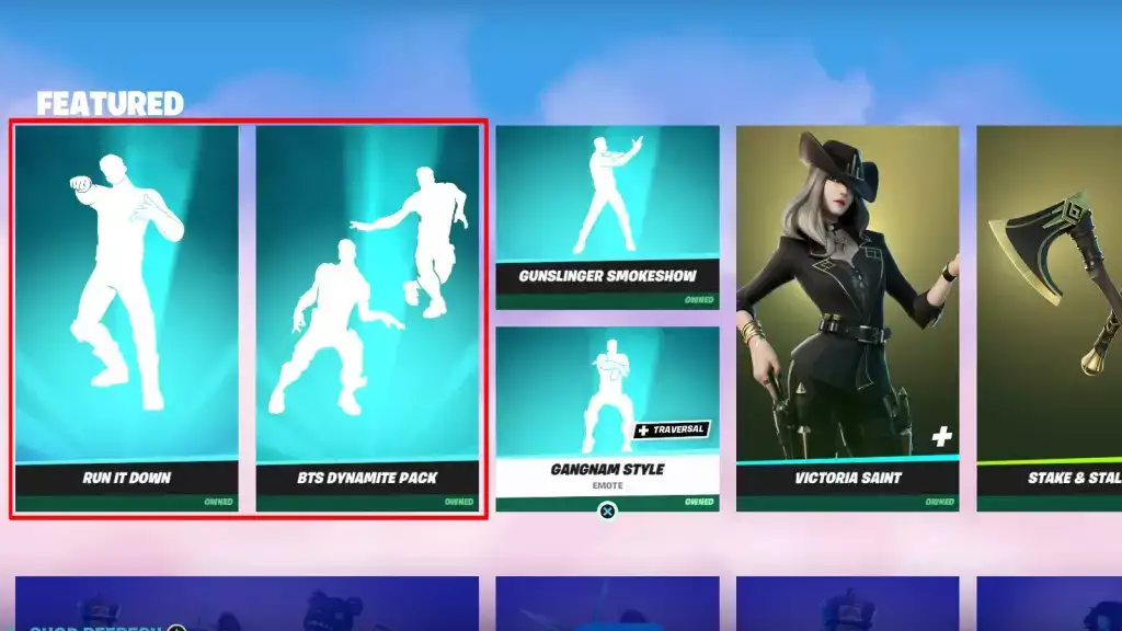 Fortnite BTS-Emotes