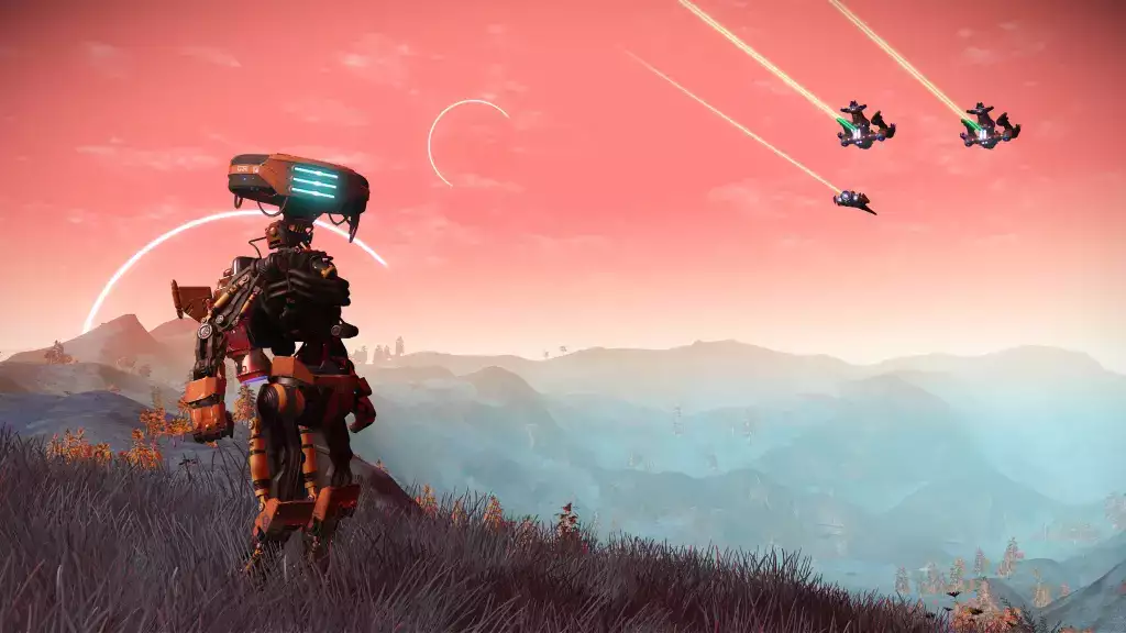 No Man's Sky Singularity Expedition belohnt Sie mit einem Roboteranzug.